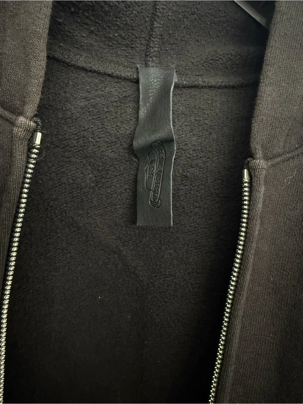 Chrome Hearts Black Zip-Up Hoodie Sweatshirt